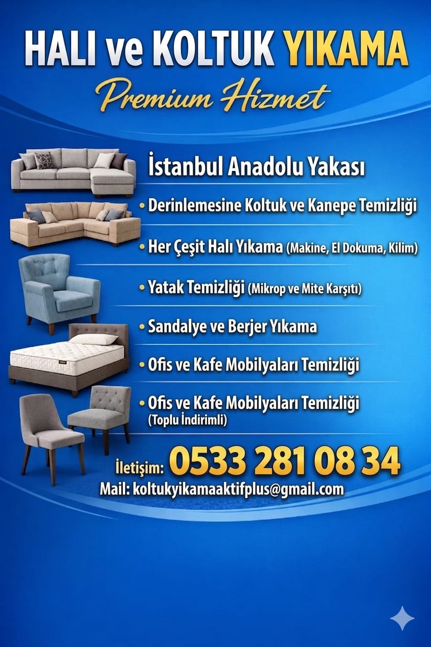 Halı ve koltuk yıkama hizmeti